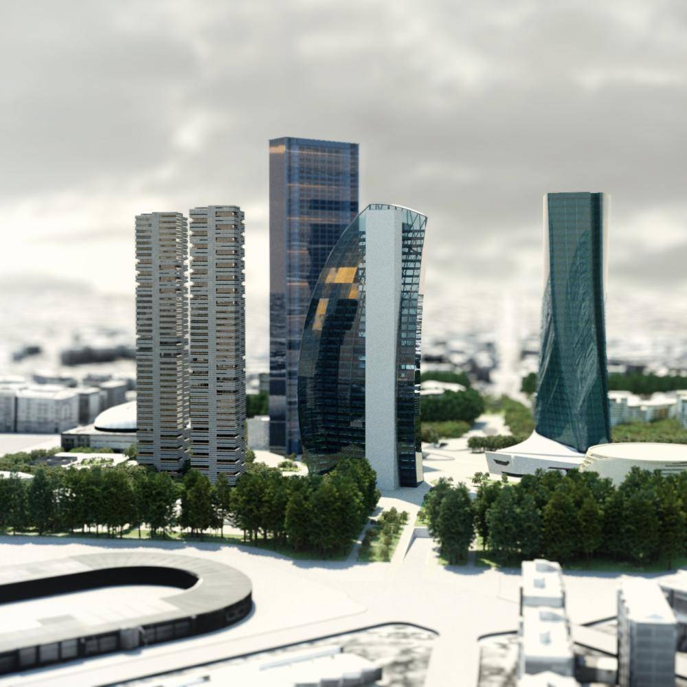 Skyscraper with Thea Render