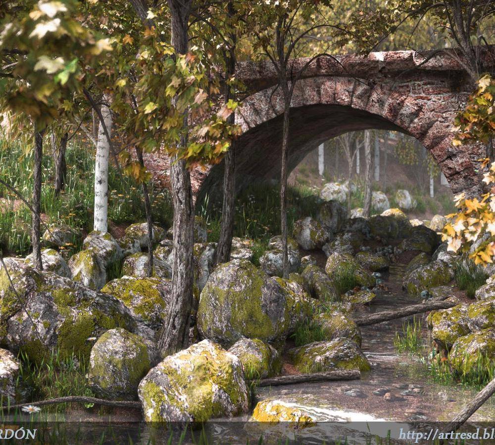 Roman bridge over creek