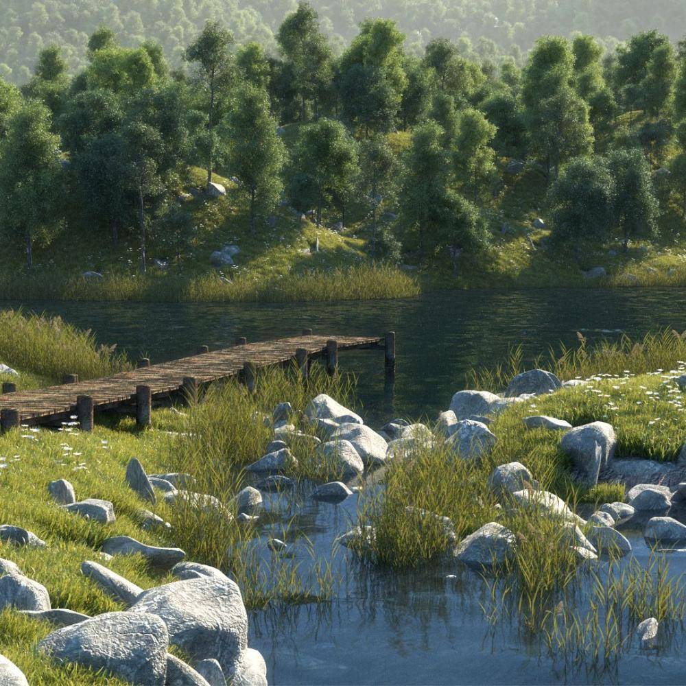 Landscape using Arion