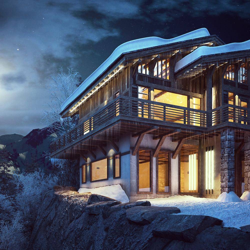 Chalet in the Snow
