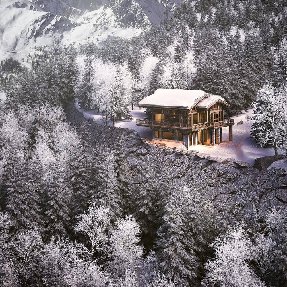 Chalet in the Snow