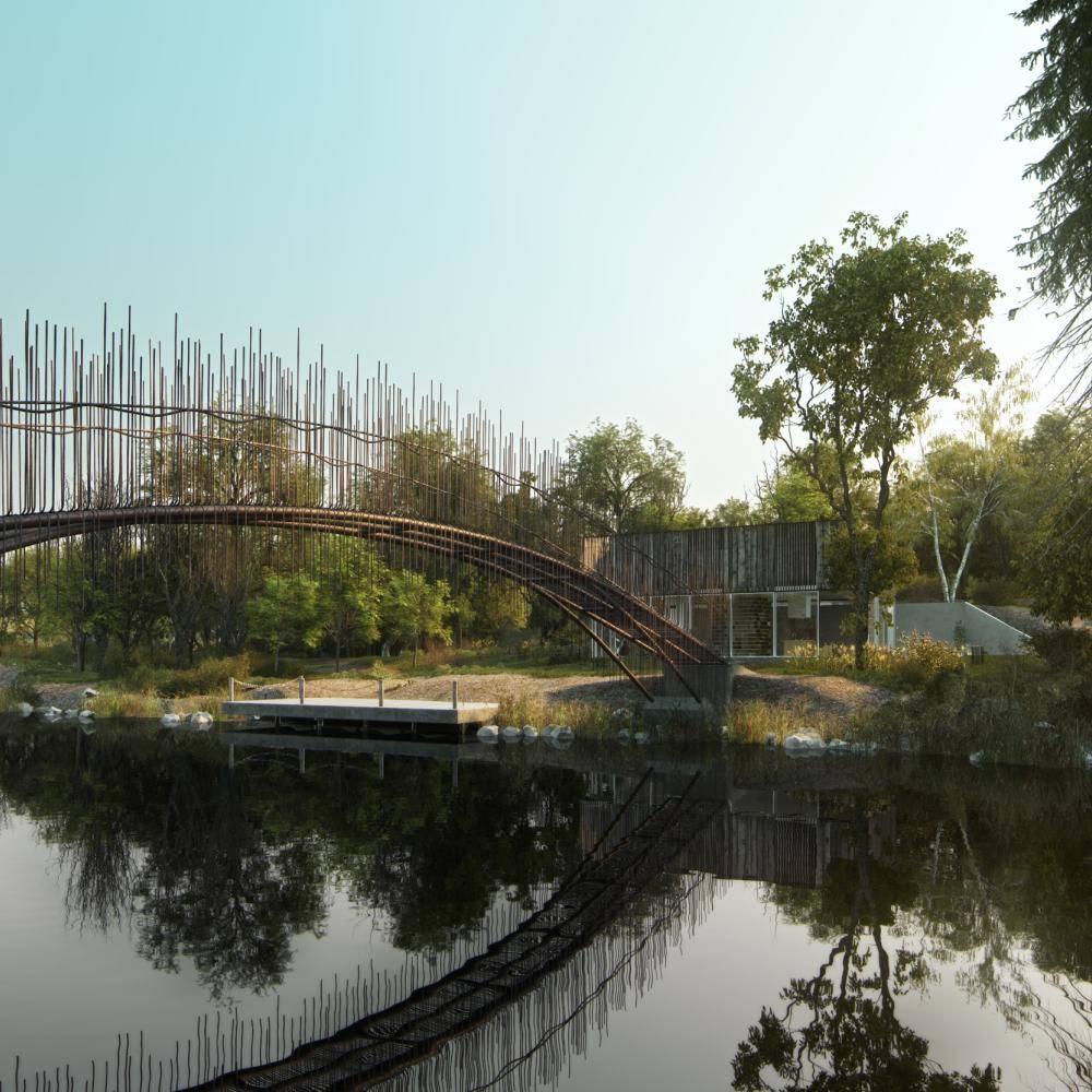 DHouse and Pedestrian Bridge Miro