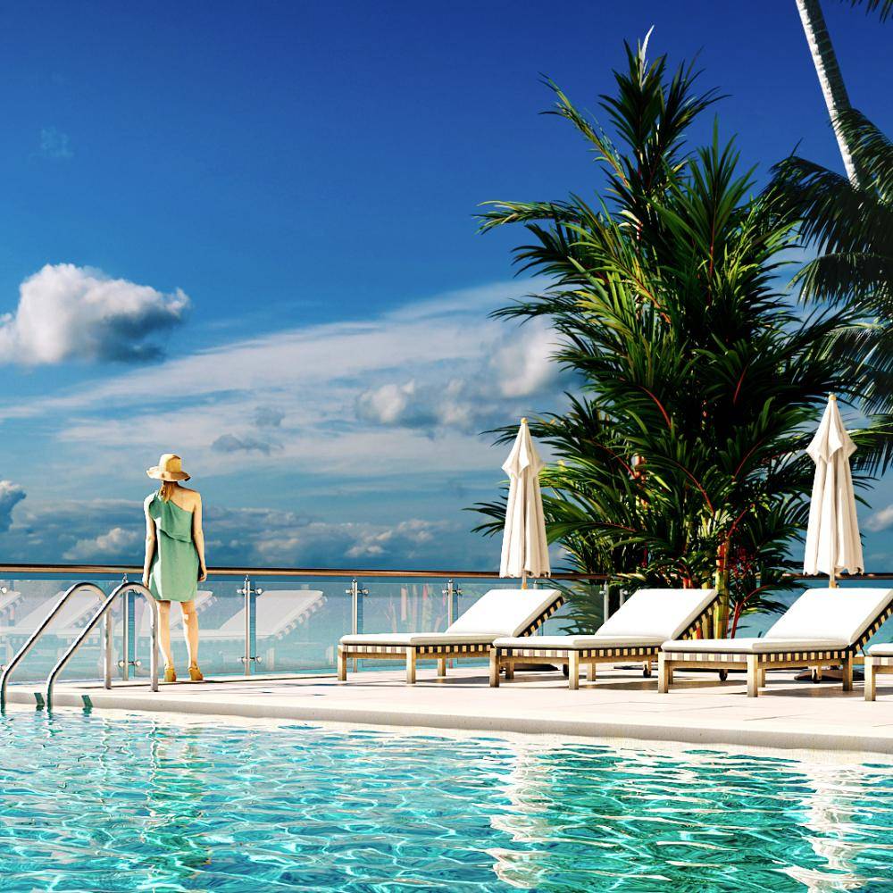 Luxury Hotel Pool Deck