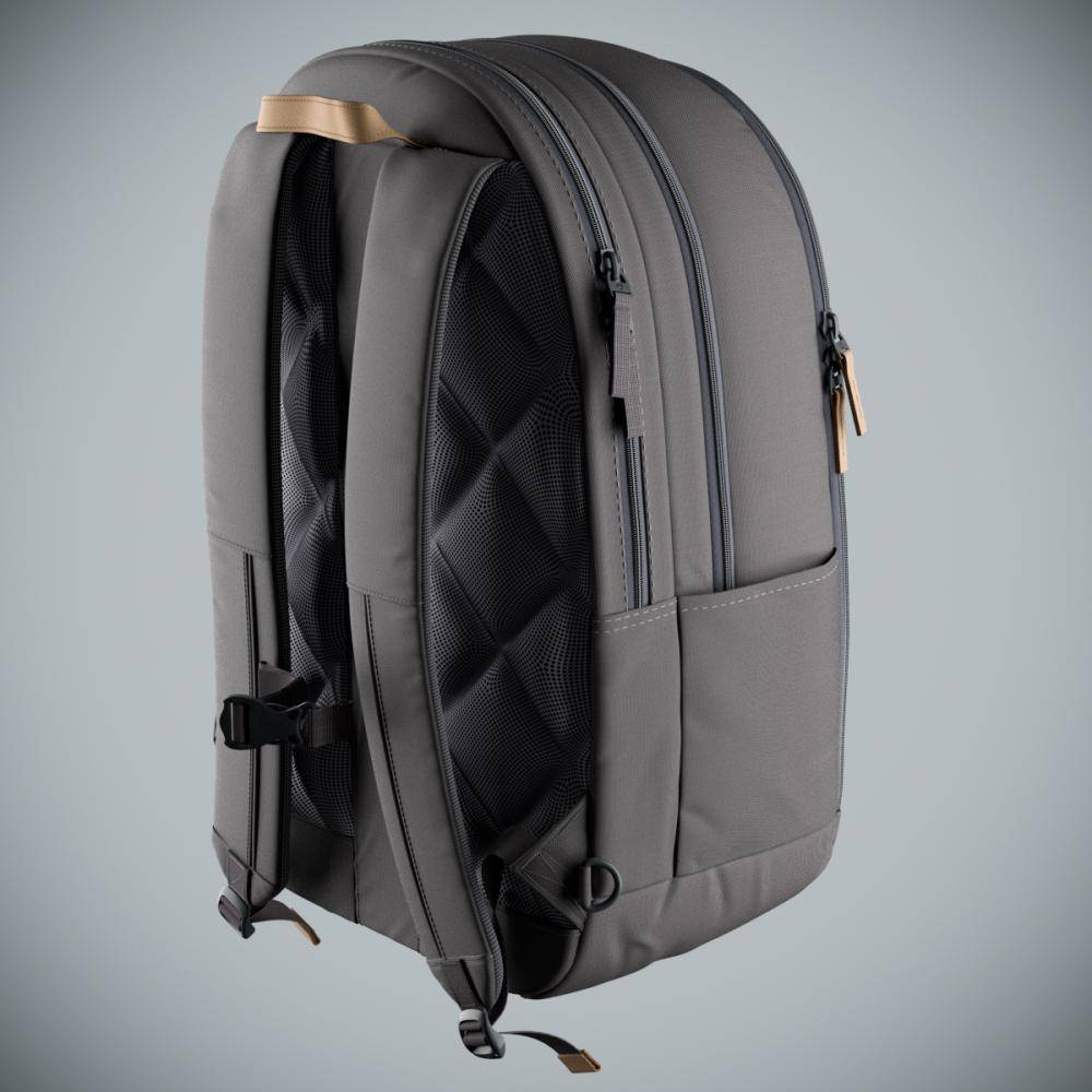Backpack and landscape