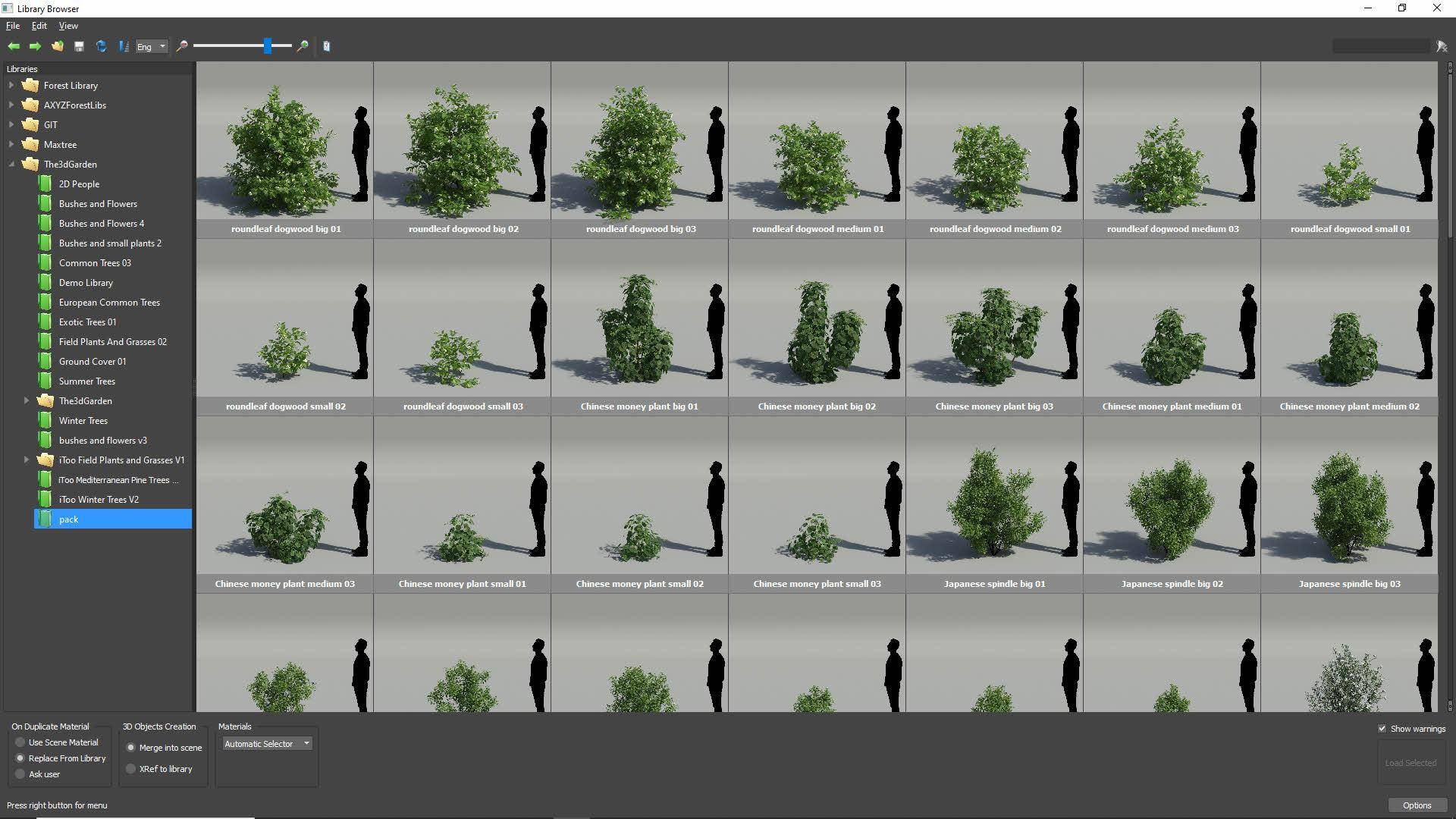 Purchase the Bushes and Flowers Volume 5 The3dGarden 3d asset library ...