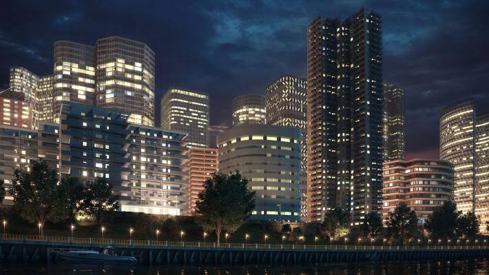 Background Buildings Volume 2 - Rendered Image 1