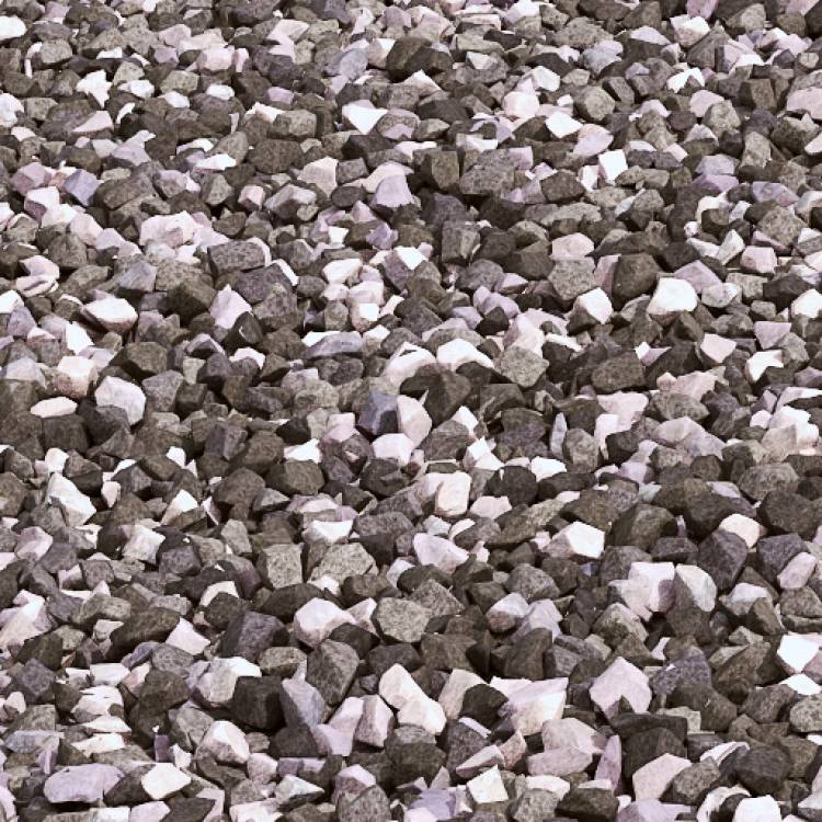 10mm Black Ice Gravel - Detail - Рендерированное изображение 1