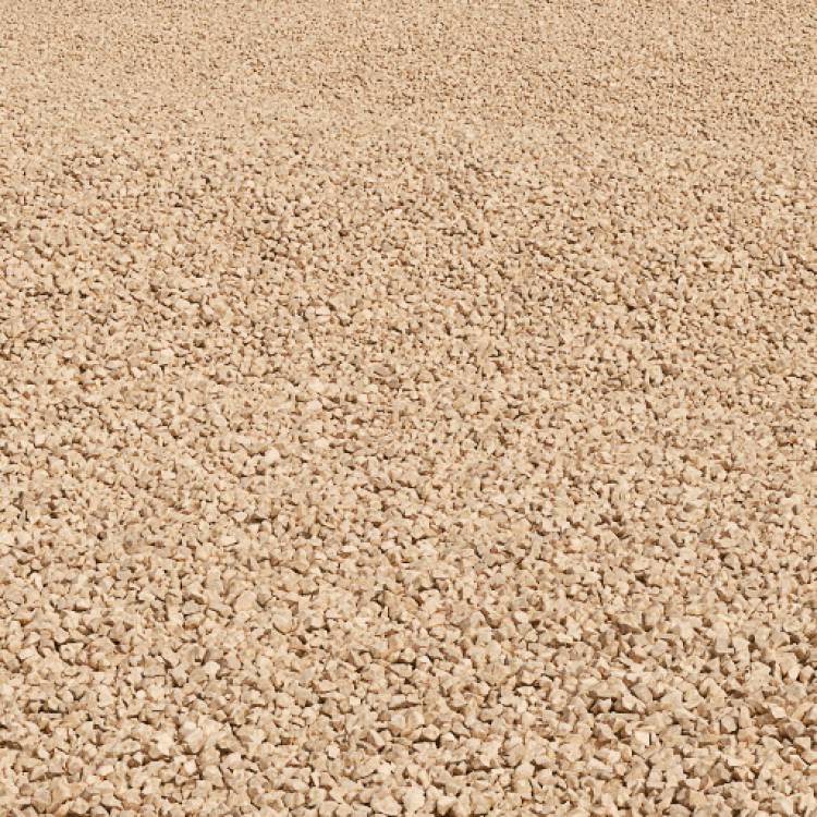 10mm Limestone Gravel Buff - Large Area - Imagen renderizada 1