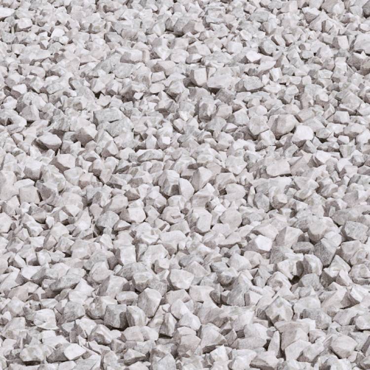 10mm Limestone Gravel White - Detail - Imagen renderizada 1