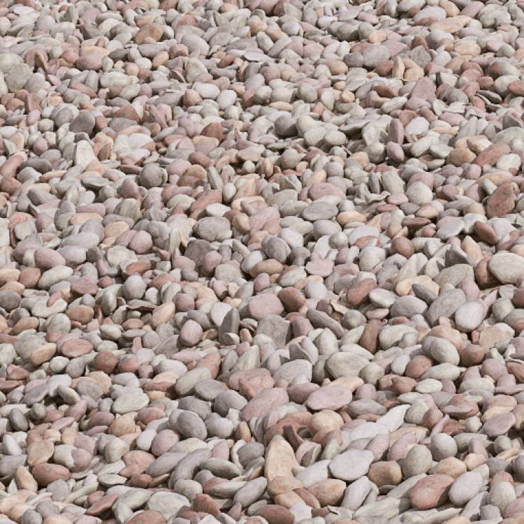 10mm Pastel Pea Gravel - Detail - Рендерированное изображение 1