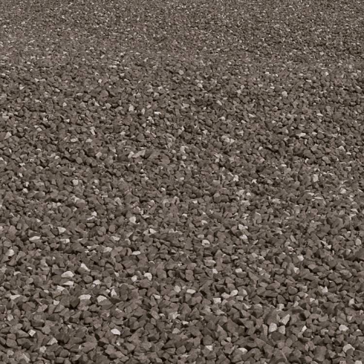 20mm Basalt Gravel - Large Area - Rendered Image 1