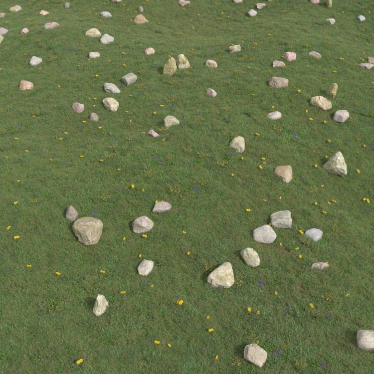 All Rocks Same Size - Рендерированное изображение 1