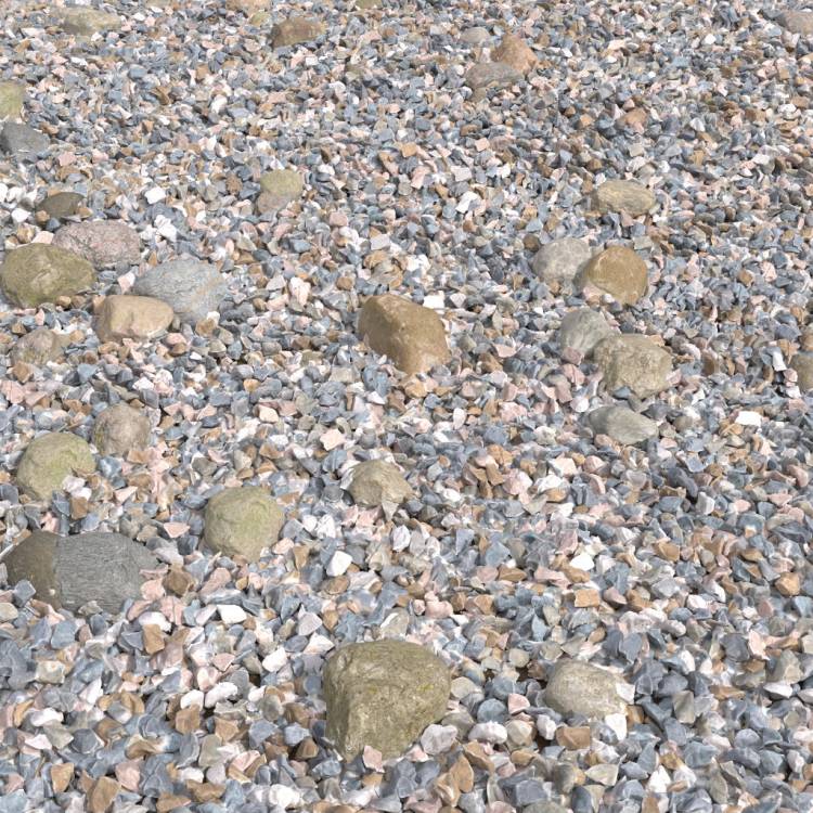Decorative Small Rocks - Rendered Image 1