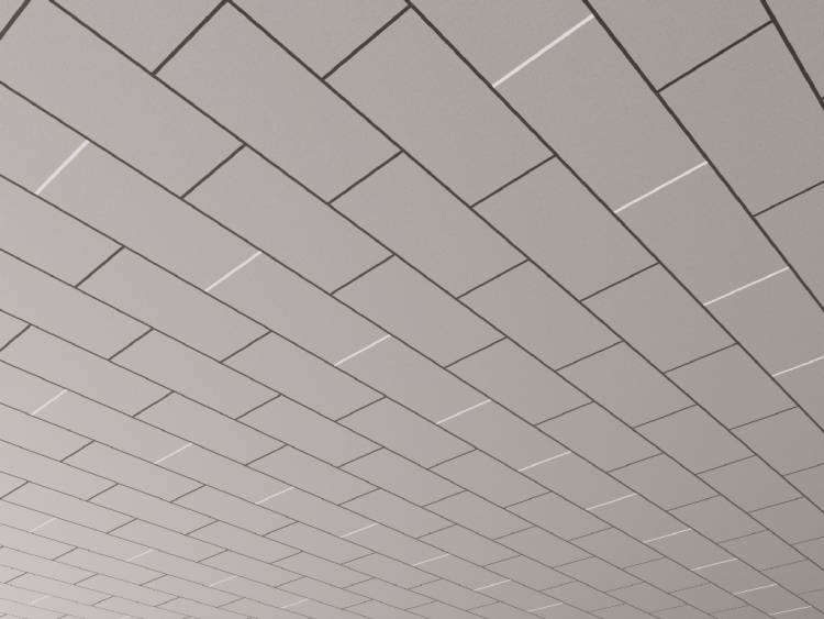Office Ceiling Staggered - Rendered Image 1
