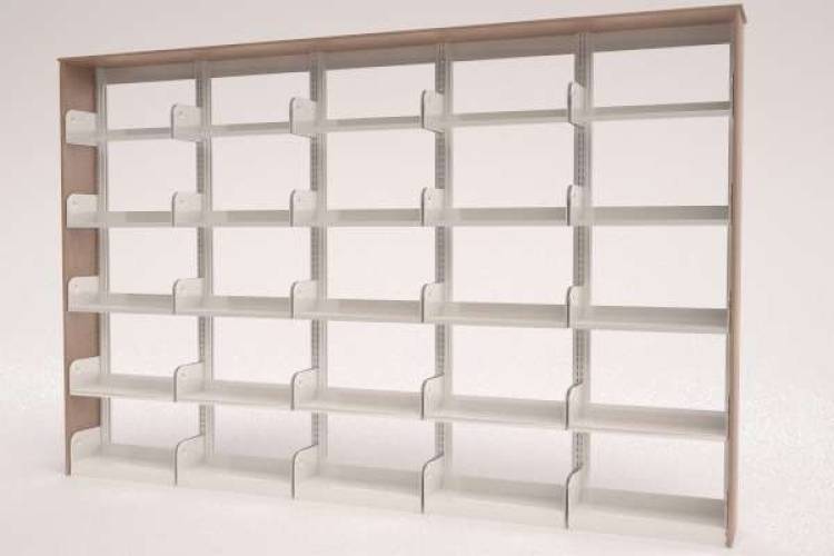 Cantilever Library shelf - single sided - RailClone library for 3ds Max