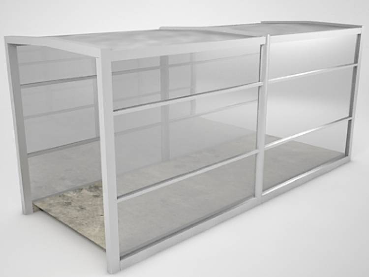 Curtain Wall Bridge 01 RailClone library for 3ds Max