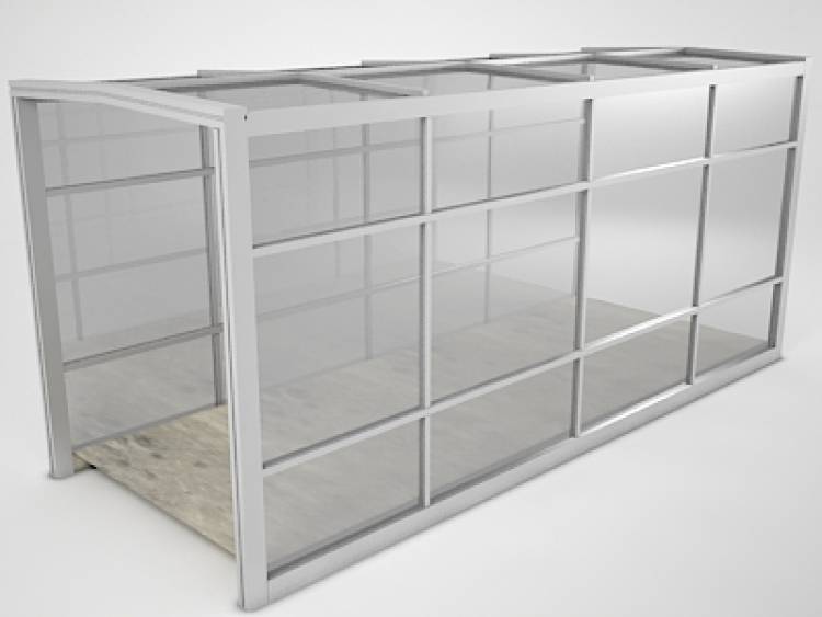 Curtain Wall Bridge 02 RailClone library for 3ds Max