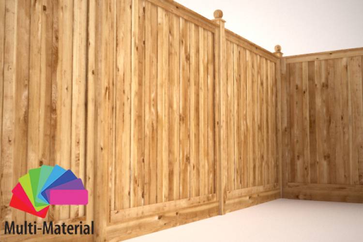 Alternate Thickness Panels - Vertical - 1.8M - Rendered Image 1