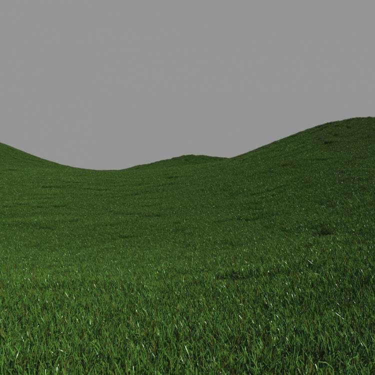 FP Preset "Short lawn grass large" - Рендерированное изображение 1