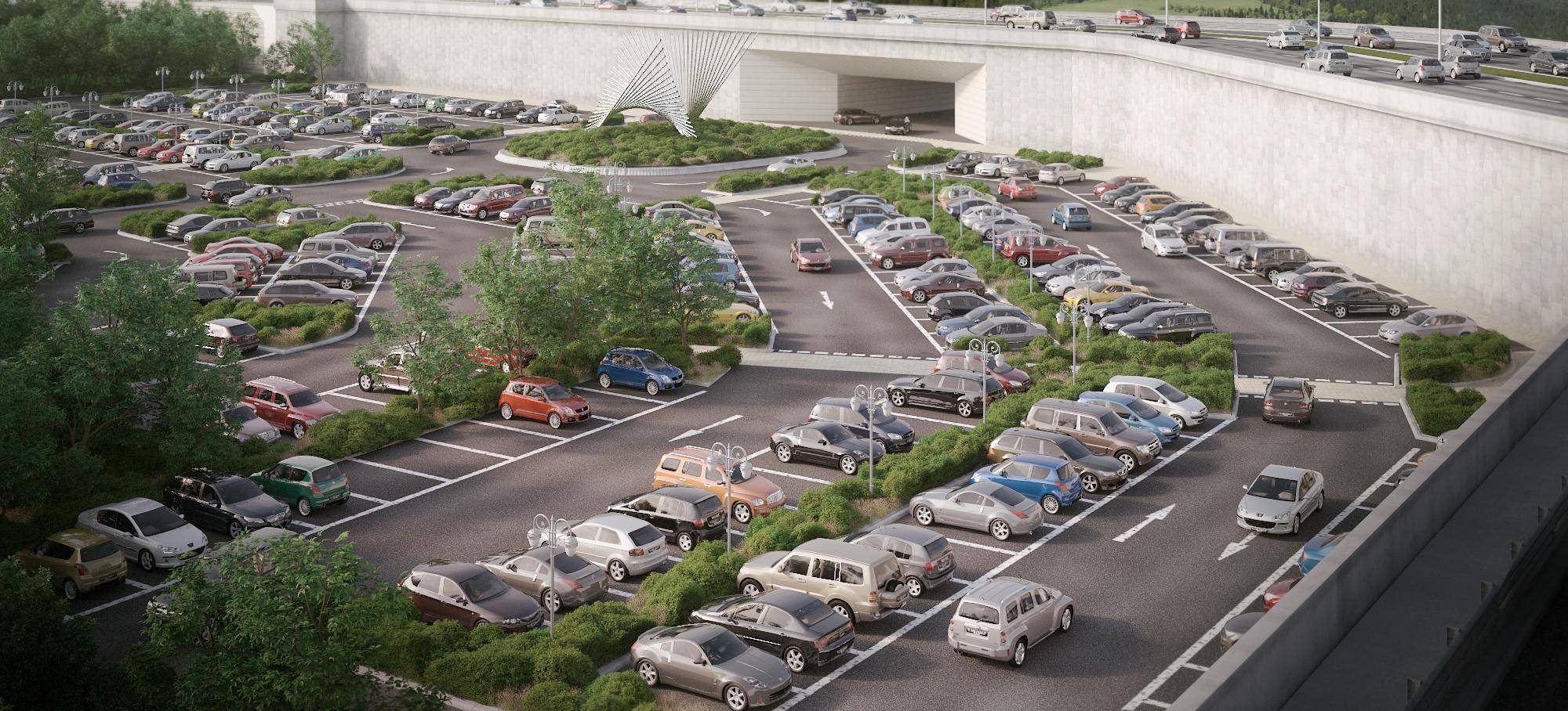 Parking Cars with Forest Pack