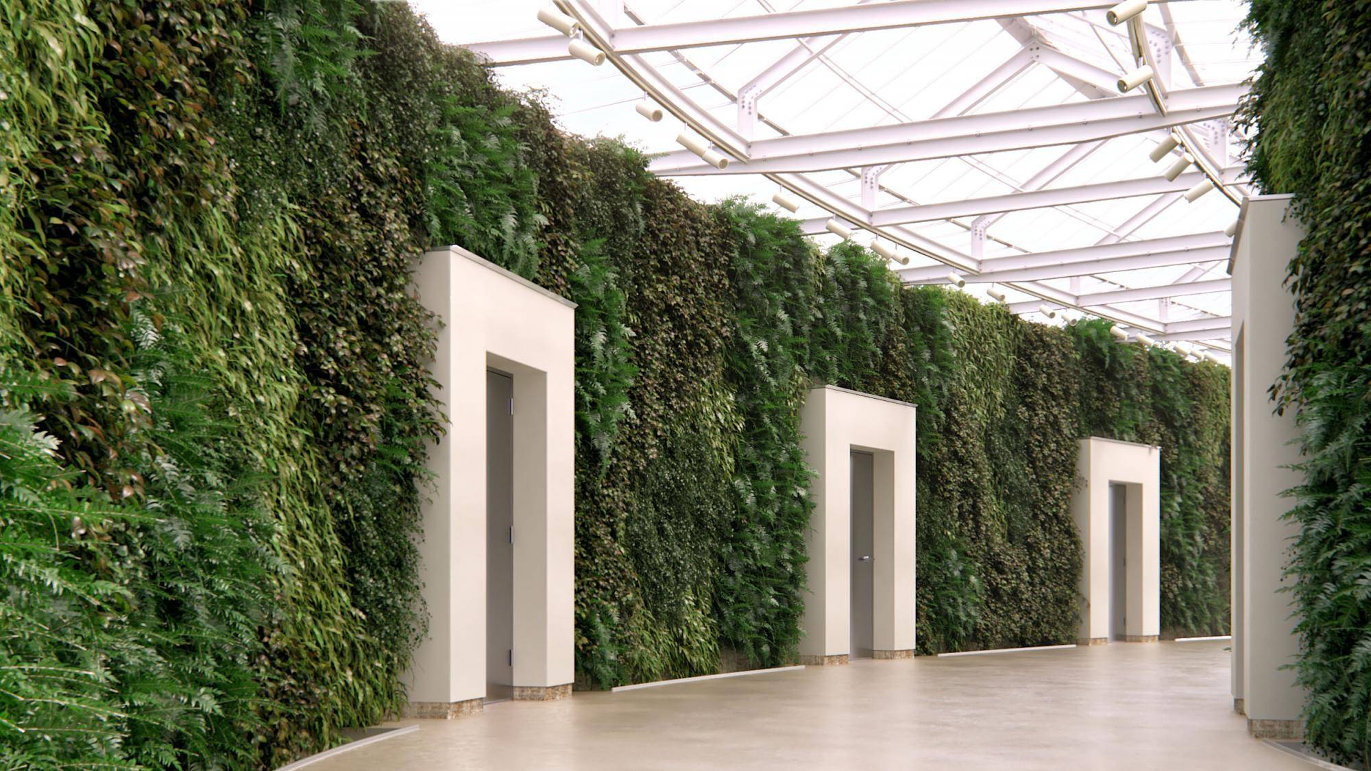 Scattering on Vertical Surfaces with Forest Pack Pro