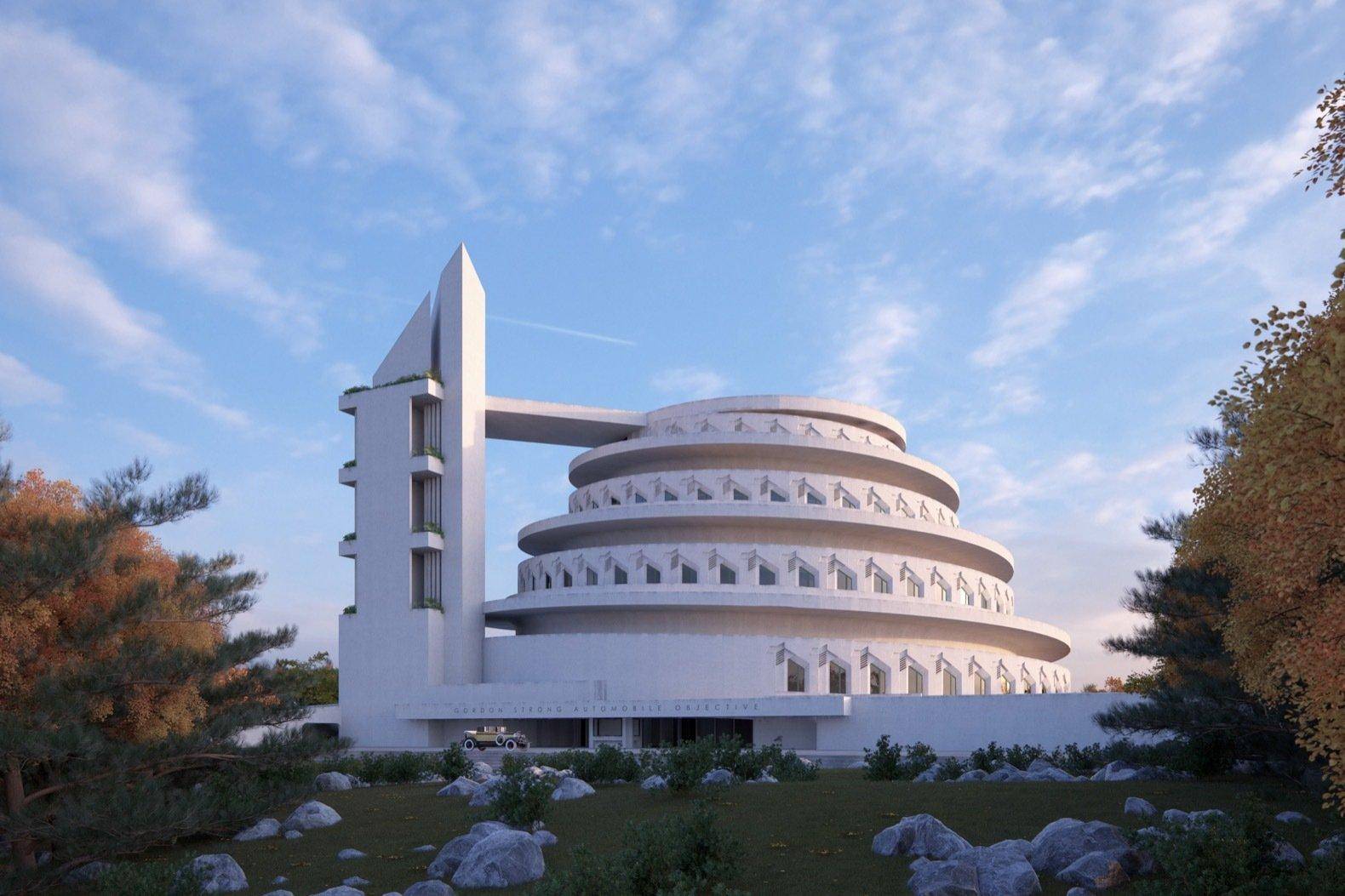 Frank Lloyd Wright - Using RailClone to create his unbuilt masterpieces