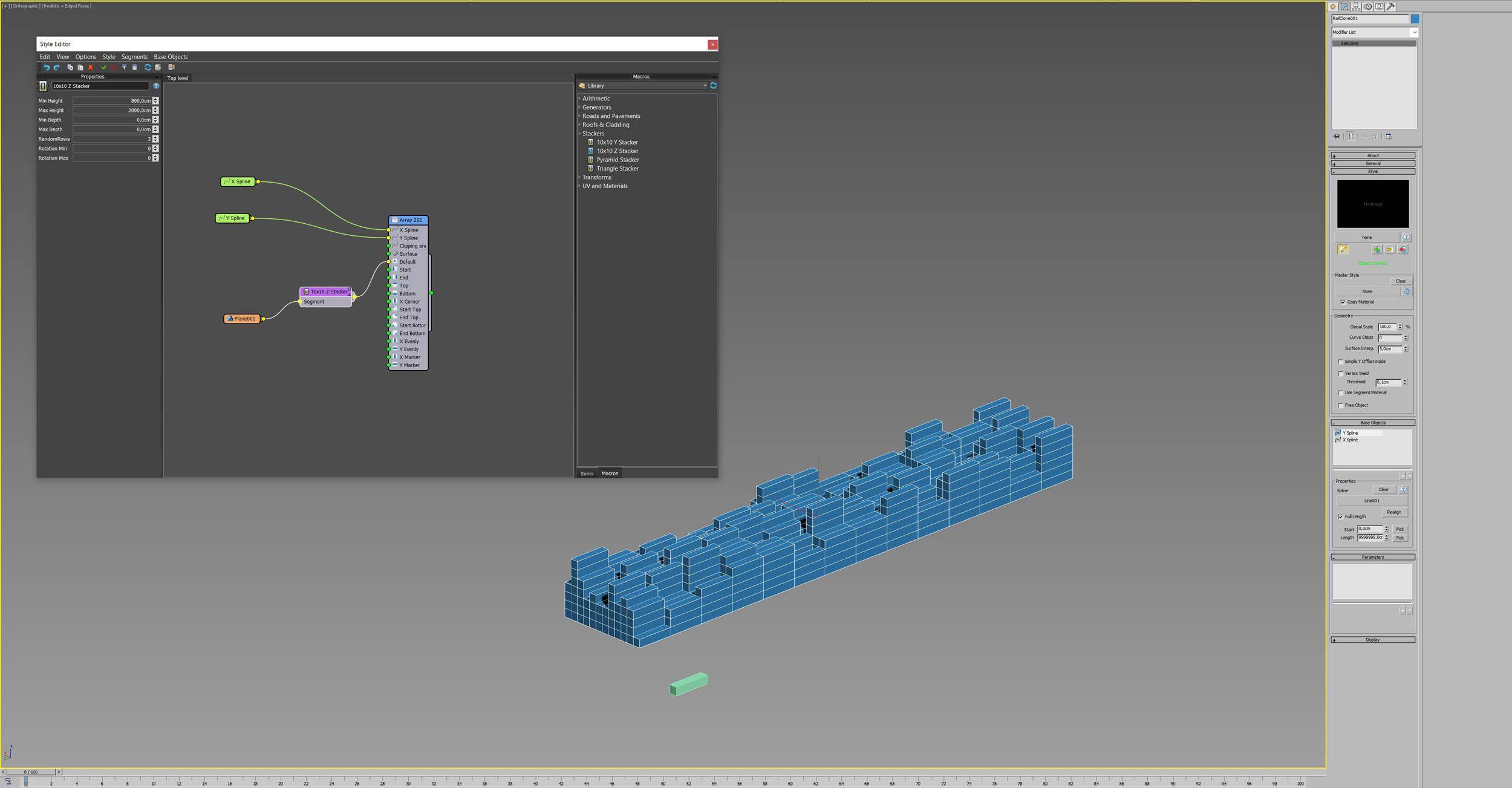 By using the macro we get the stacking effect.  By using the macro we get the stacking effect.