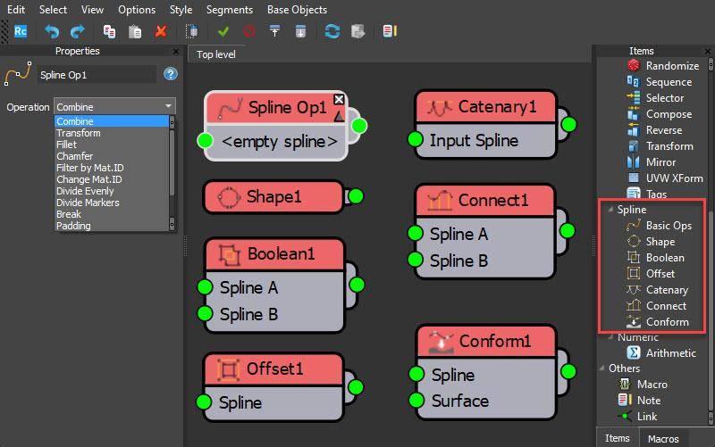 RailClone 7's Spline Nodes