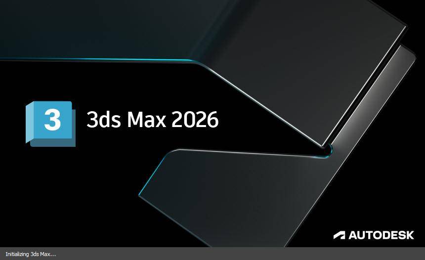 3ds Max 2026 splash screen
