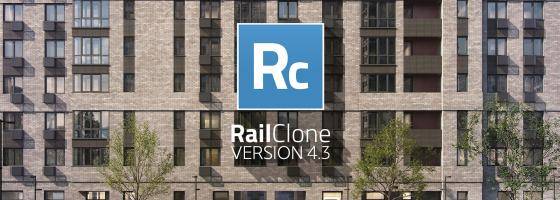 RailClone 4.3 - Performances améliorées, contrôles de déformation, nouvelles macros, etc.