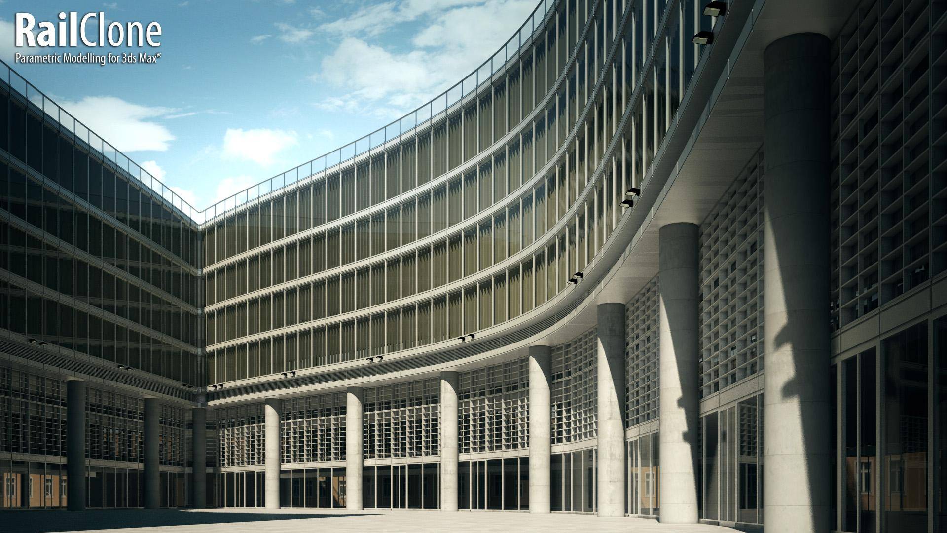 Create a curtain wall building