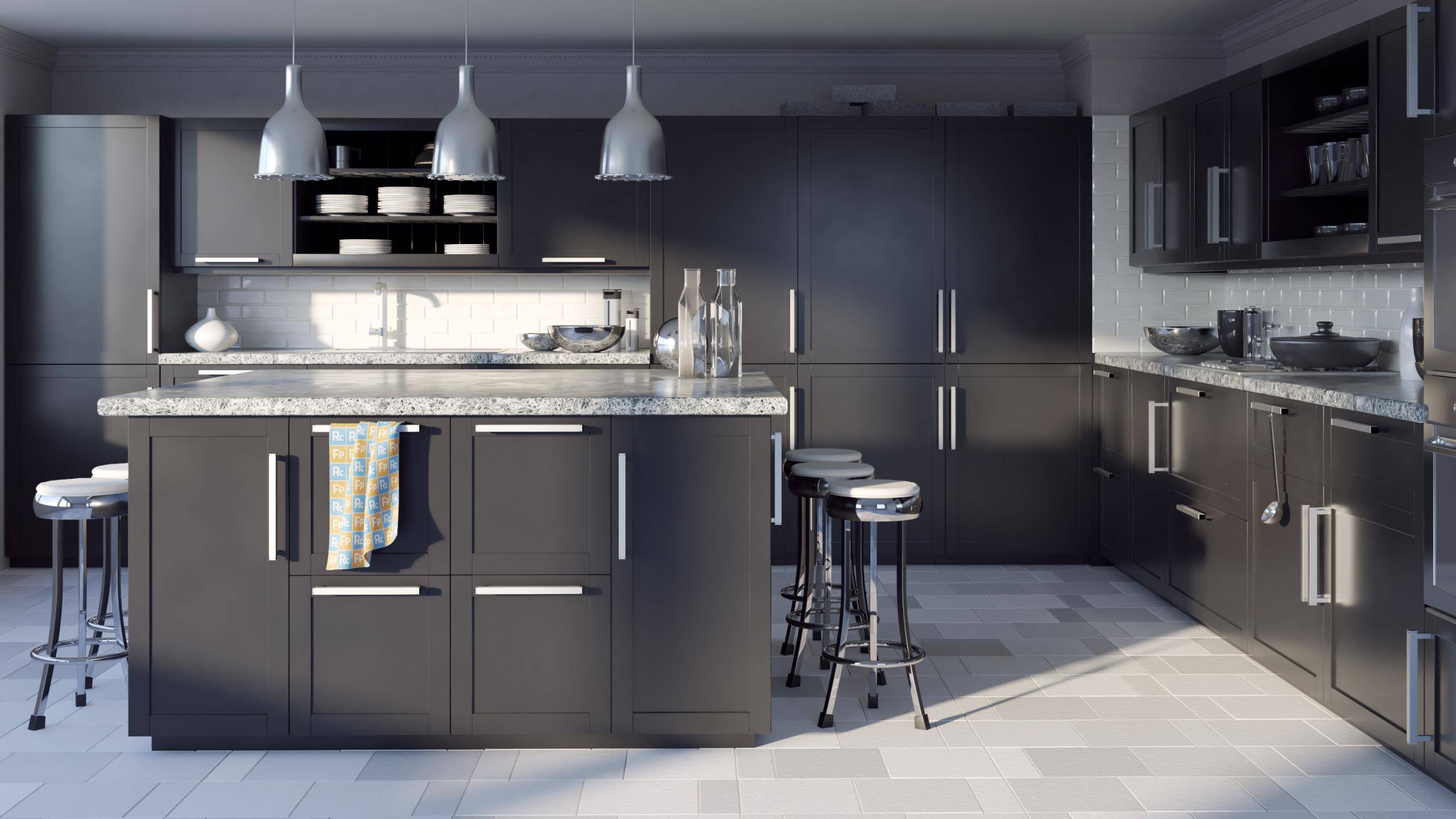 Kitchen Cabinets with RailClone