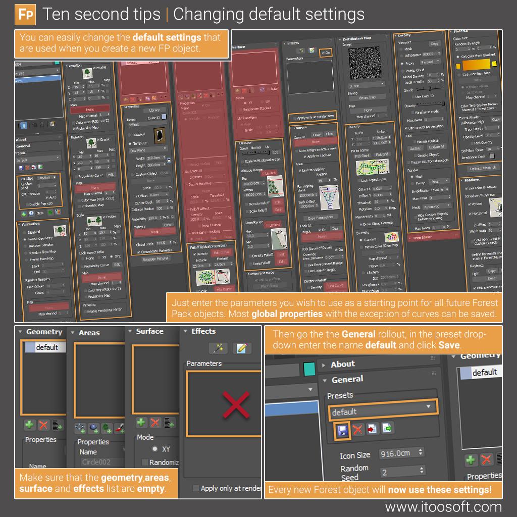 save as default settings