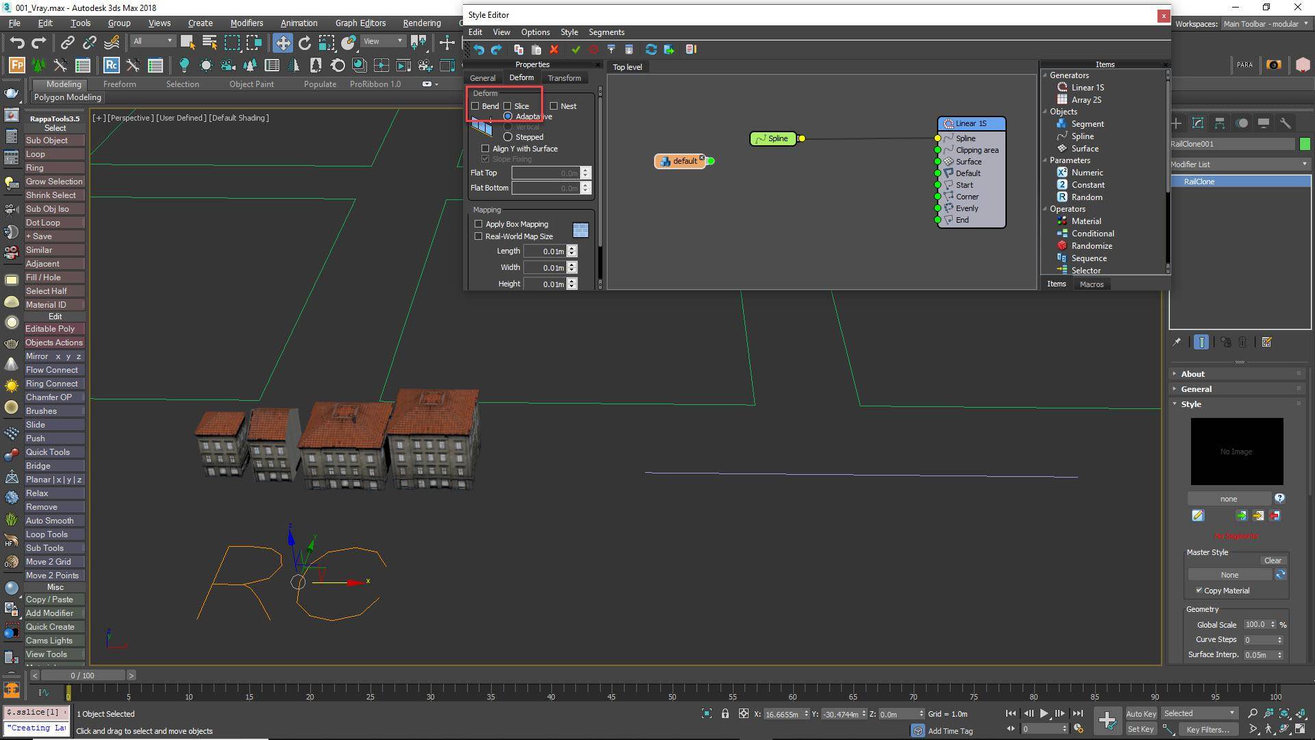 Step 4 - Create a RailClone Object