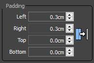 Padding for gaps
