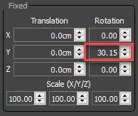 Rotation Settings