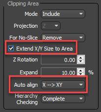 RailClone extend X/Y Size to Area