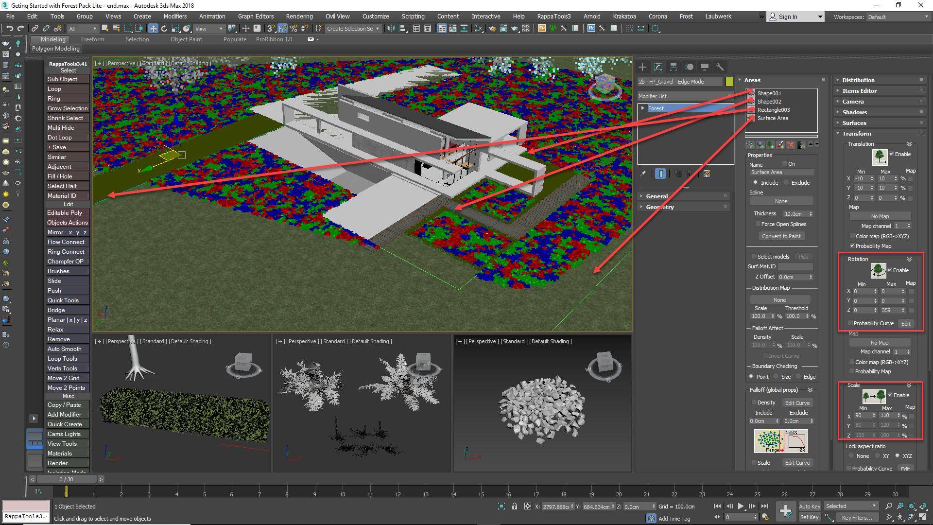 Adding additional areas