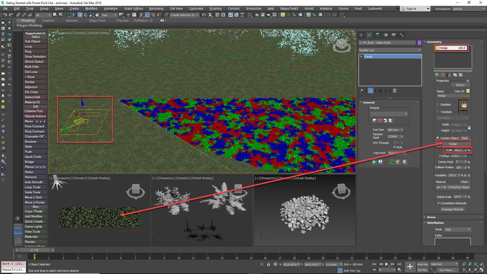 Adding hedge geometry