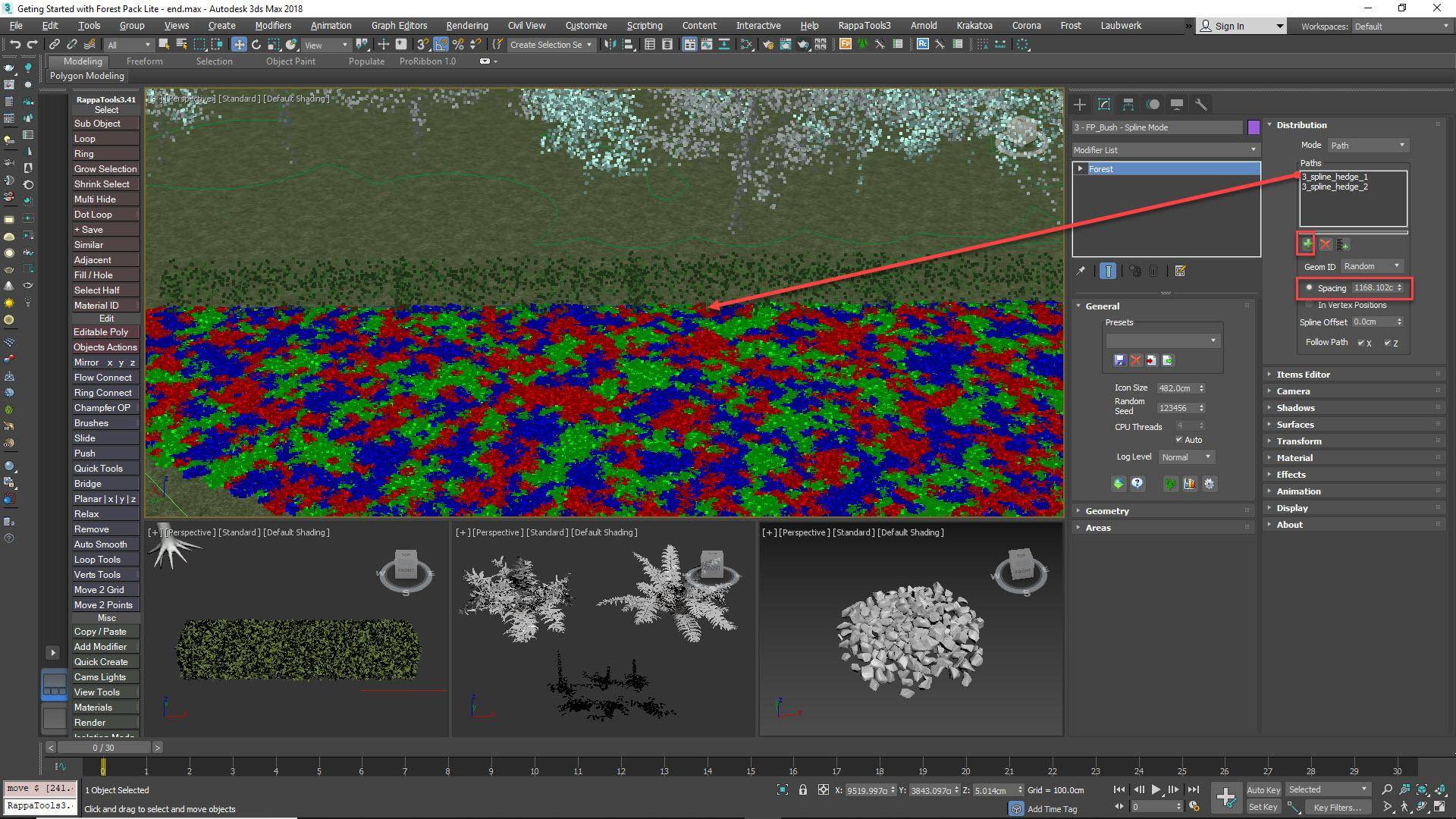 Spline Spacing Mode