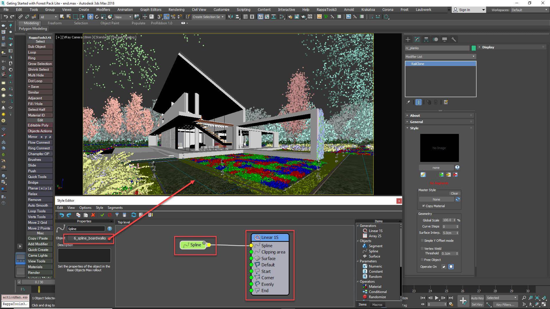 Adding Splines to the Graph