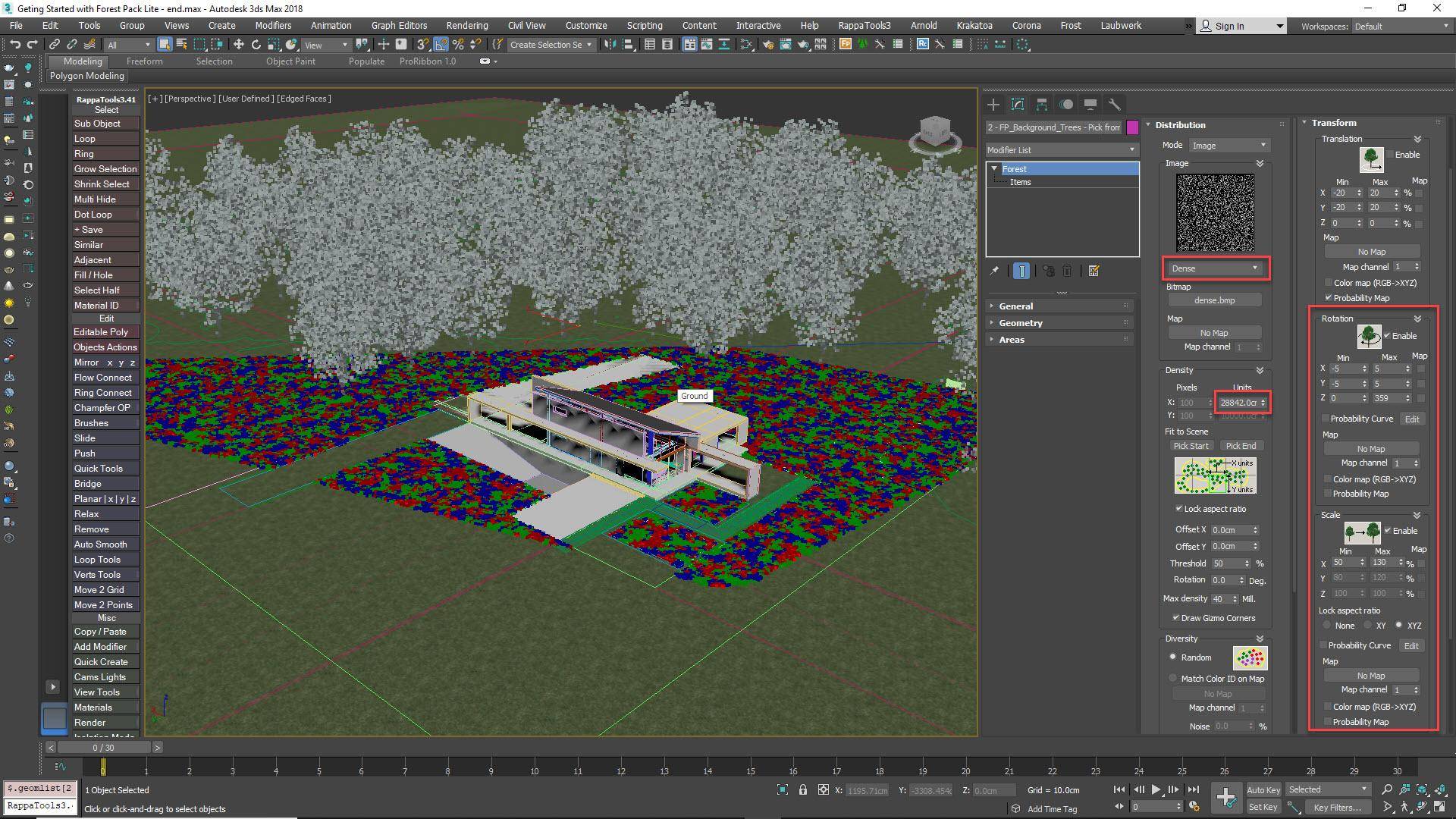 Randomising trees and controlling distribution