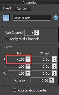 UVW XForm operator