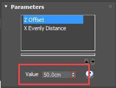 Keyframed parameter