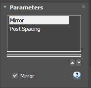 RailClone's parameters rollout
