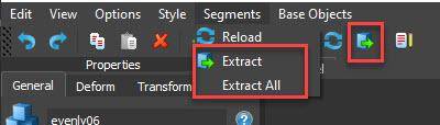 The Extract Geometry options