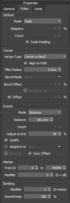 The Generator's Rules tab