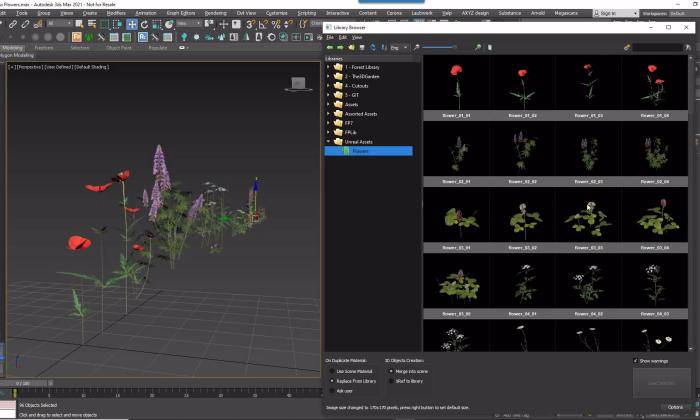 How to add items to the Forest Pack 7 Library