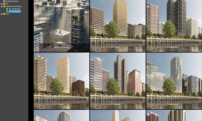 Installing ParametricLibrary Background Buildings collections