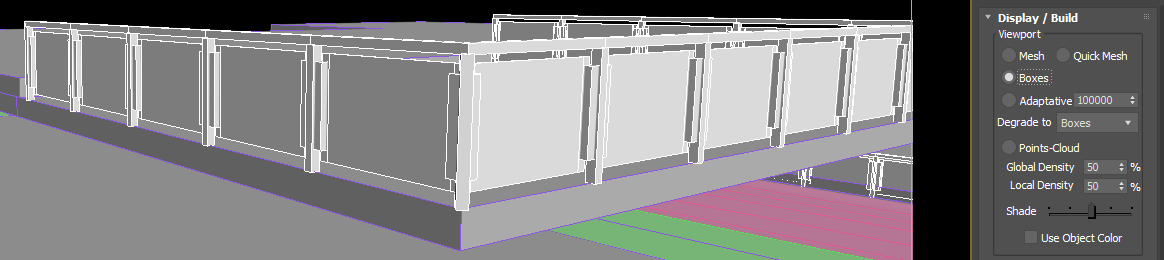 RailClone's Display modes